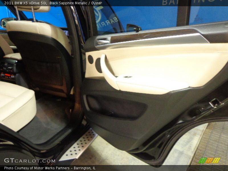 Black Sapphire Metallic / Oyster 2011 BMW X5 xDrive 50i