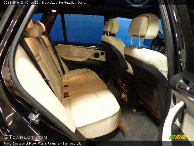 Black Sapphire Metallic / Oyster 2011 BMW X5 xDrive 50i