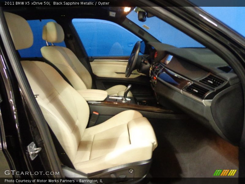 Black Sapphire Metallic / Oyster 2011 BMW X5 xDrive 50i