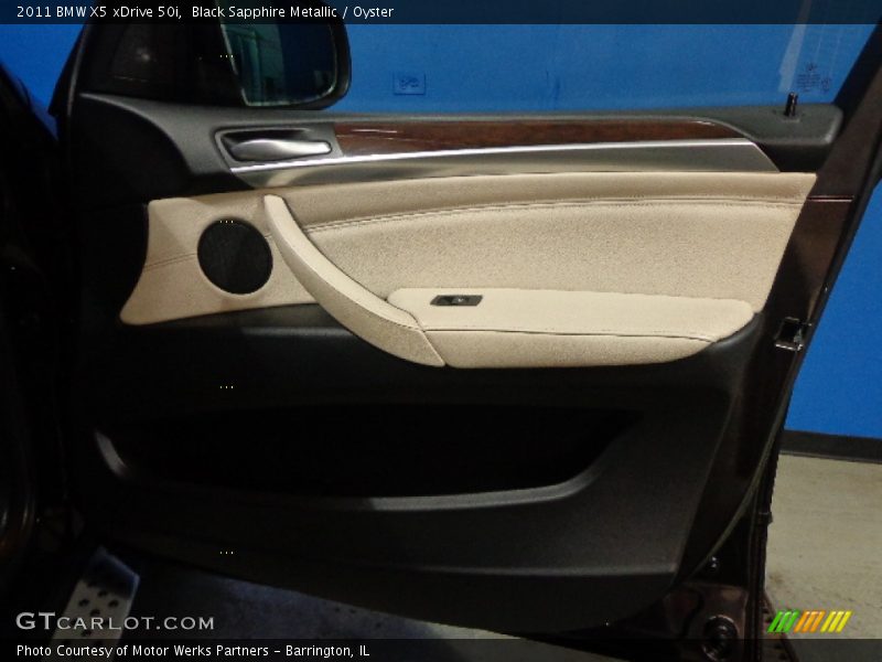 Black Sapphire Metallic / Oyster 2011 BMW X5 xDrive 50i