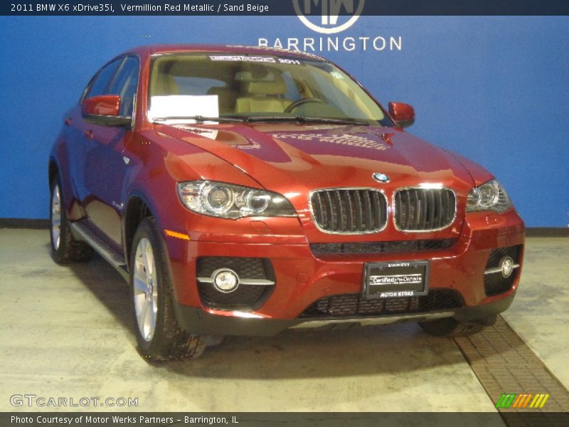 Vermillion Red Metallic / Sand Beige 2011 BMW X6 xDrive35i