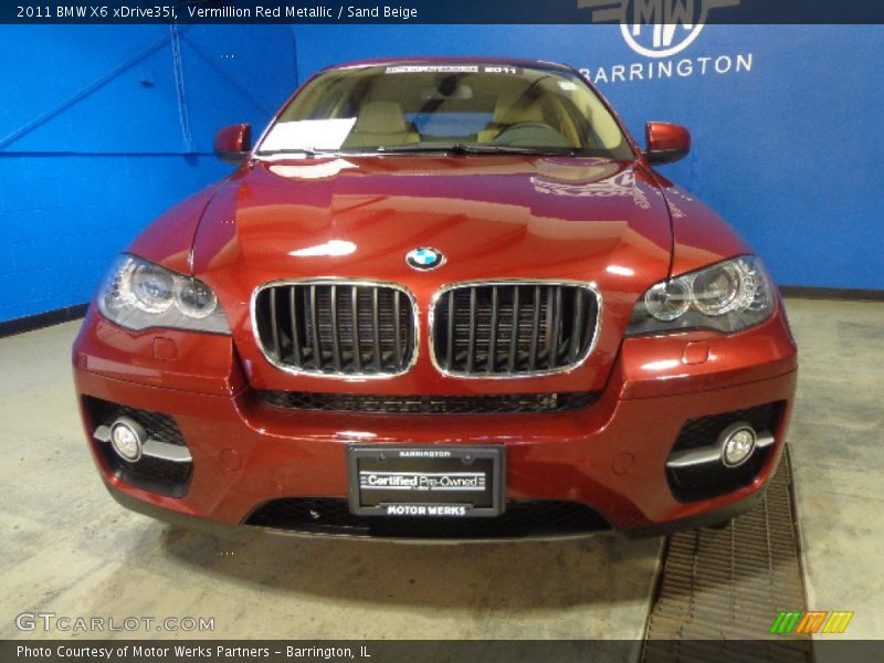 Vermillion Red Metallic / Sand Beige 2011 BMW X6 xDrive35i