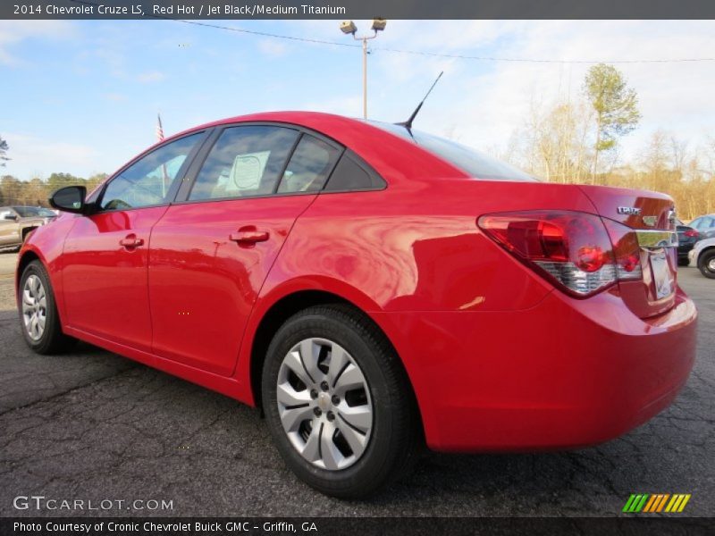 Red Hot / Jet Black/Medium Titanium 2014 Chevrolet Cruze LS
