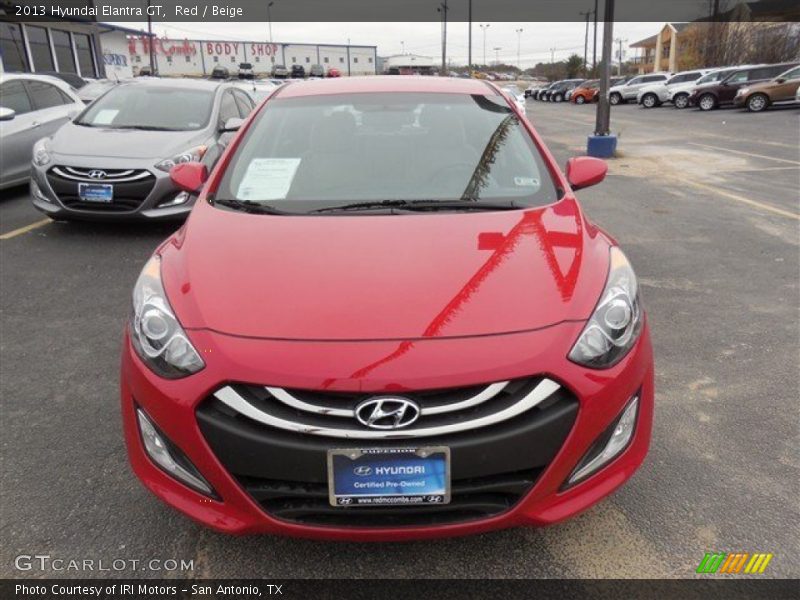 Red / Beige 2013 Hyundai Elantra GT