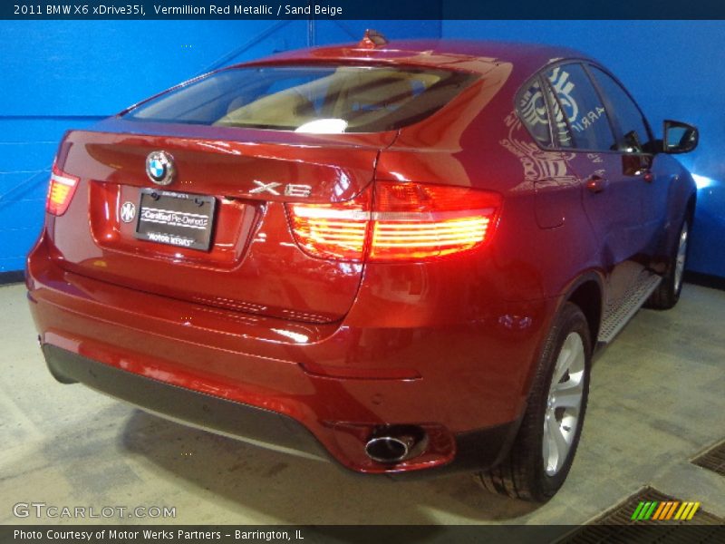 Vermillion Red Metallic / Sand Beige 2011 BMW X6 xDrive35i