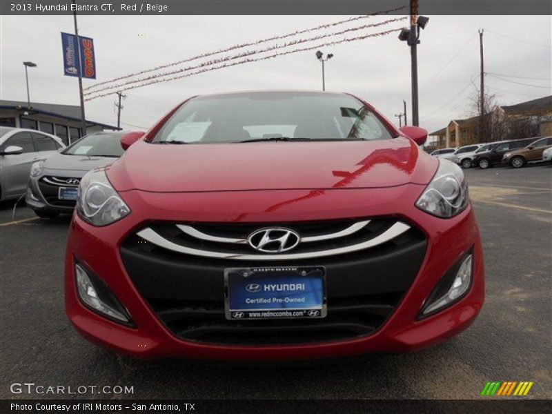 Red / Beige 2013 Hyundai Elantra GT