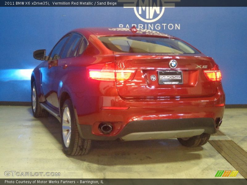 Vermillion Red Metallic / Sand Beige 2011 BMW X6 xDrive35i