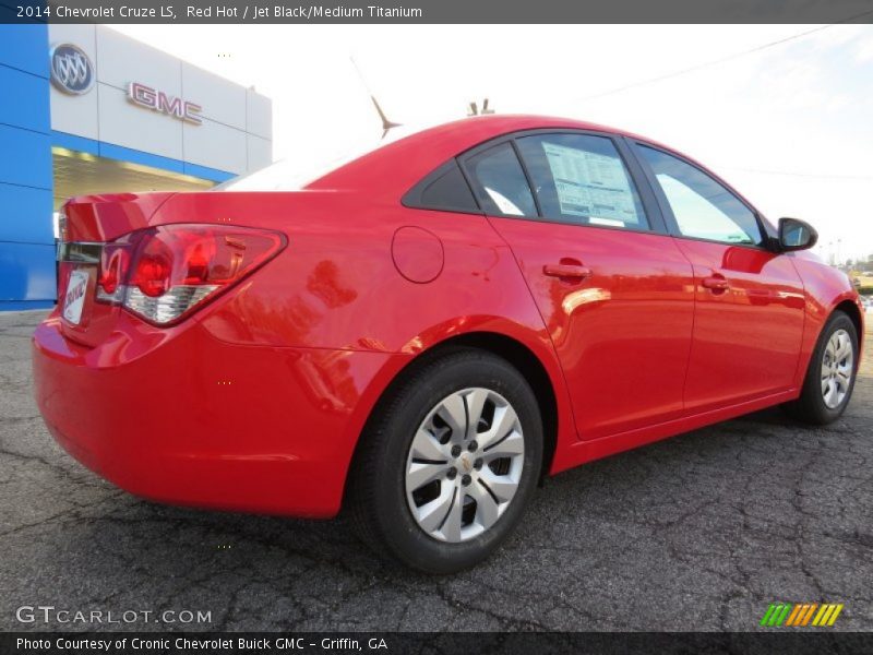 Red Hot / Jet Black/Medium Titanium 2014 Chevrolet Cruze LS