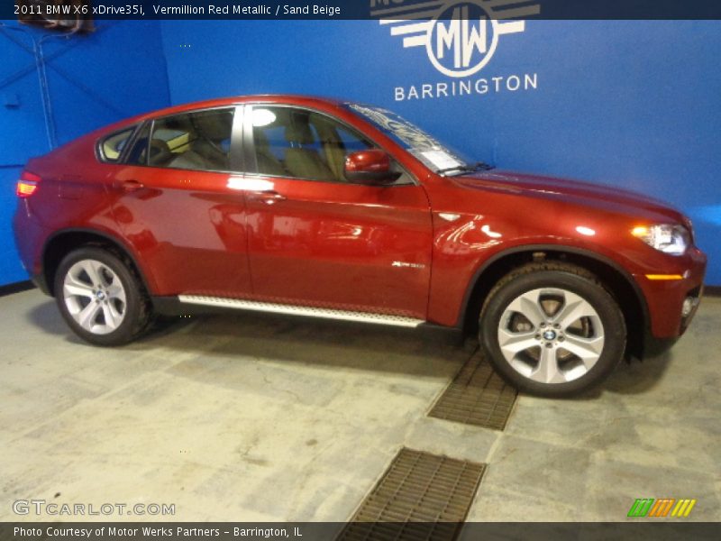 Vermillion Red Metallic / Sand Beige 2011 BMW X6 xDrive35i