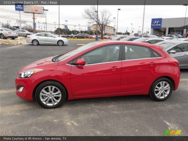 Red / Beige 2013 Hyundai Elantra GT