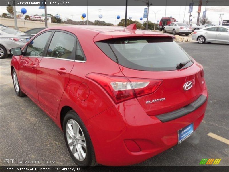 Red / Beige 2013 Hyundai Elantra GT