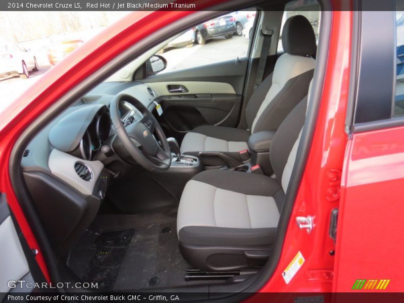 Red Hot / Jet Black/Medium Titanium 2014 Chevrolet Cruze LS