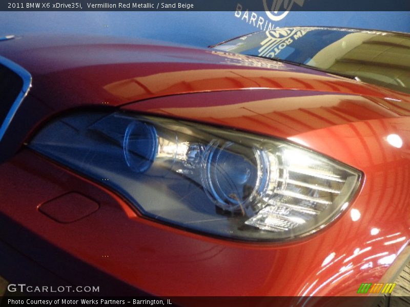 Vermillion Red Metallic / Sand Beige 2011 BMW X6 xDrive35i