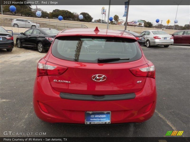 Red / Beige 2013 Hyundai Elantra GT