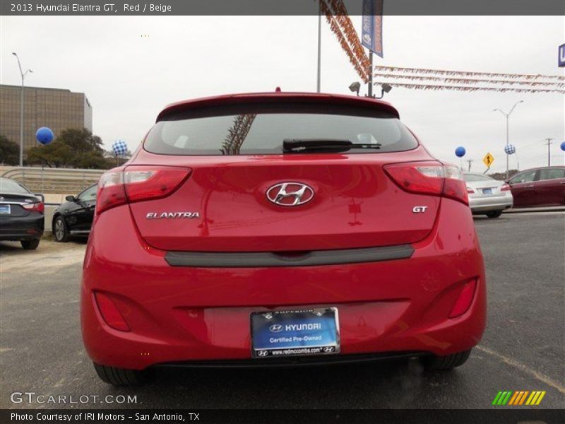 Red / Beige 2013 Hyundai Elantra GT
