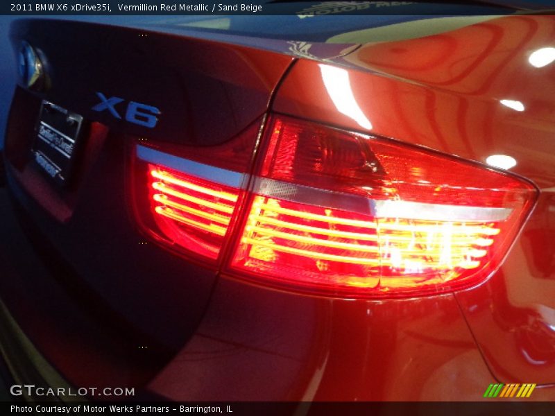 Vermillion Red Metallic / Sand Beige 2011 BMW X6 xDrive35i