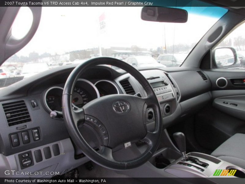 Impulse Red Pearl / Graphite Gray 2007 Toyota Tacoma V6 TRD Access Cab 4x4