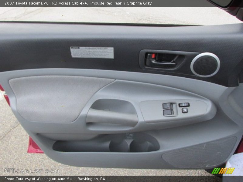 Impulse Red Pearl / Graphite Gray 2007 Toyota Tacoma V6 TRD Access Cab 4x4