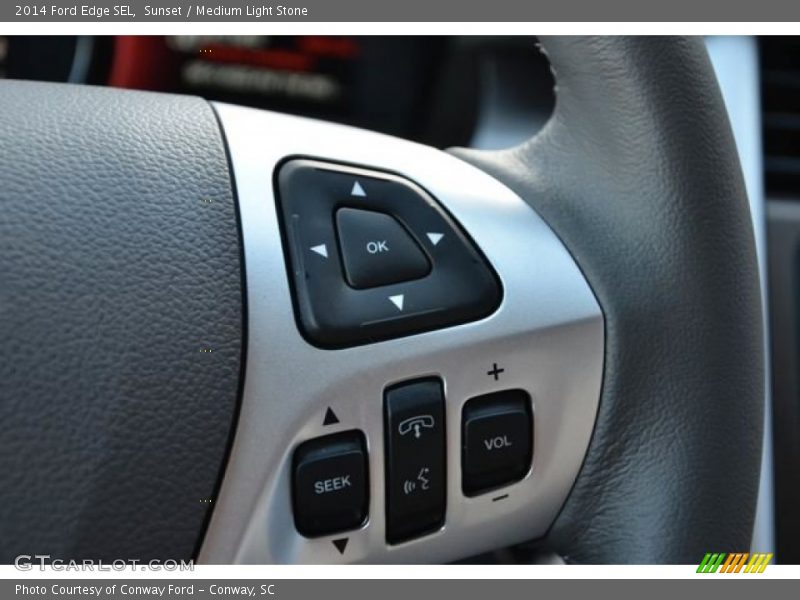 Sunset / Medium Light Stone 2014 Ford Edge SEL