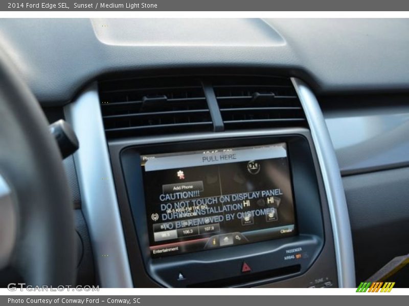 Sunset / Medium Light Stone 2014 Ford Edge SEL