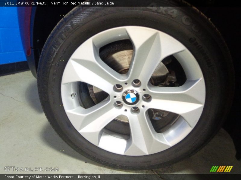 Vermillion Red Metallic / Sand Beige 2011 BMW X6 xDrive35i