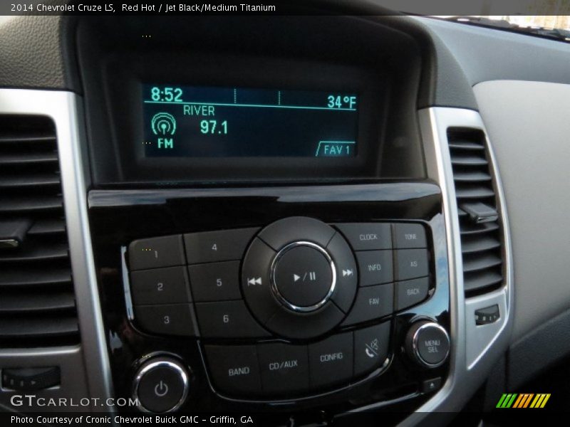 Red Hot / Jet Black/Medium Titanium 2014 Chevrolet Cruze LS