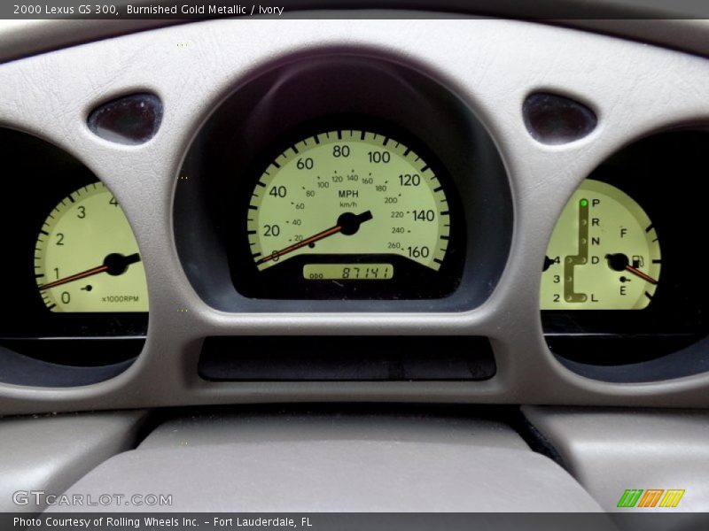 Burnished Gold Metallic / Ivory 2000 Lexus GS 300