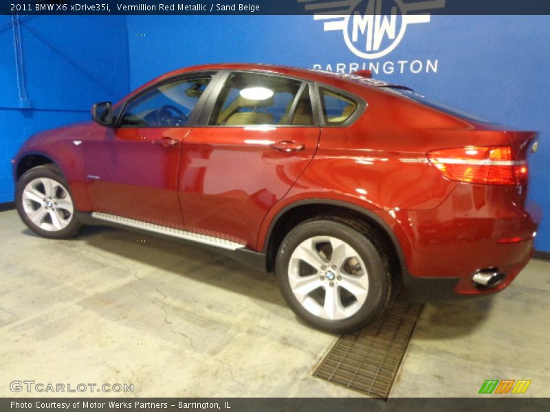 Vermillion Red Metallic / Sand Beige 2011 BMW X6 xDrive35i
