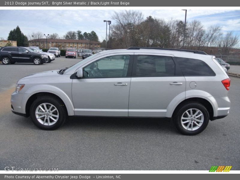 Bright Silver Metallic / Black/Light Frost Beige 2013 Dodge Journey SXT