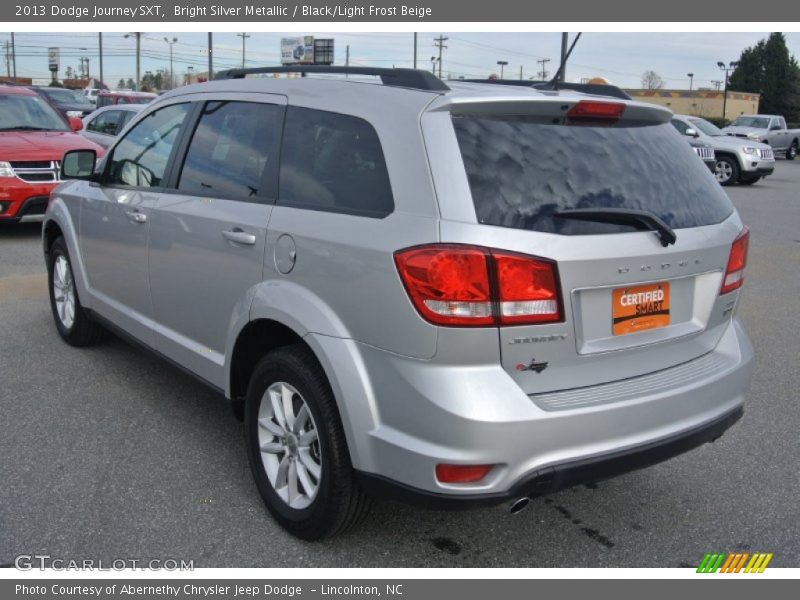 Bright Silver Metallic / Black/Light Frost Beige 2013 Dodge Journey SXT