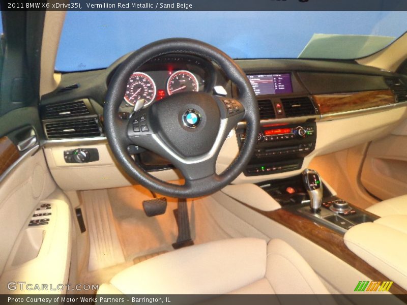 Vermillion Red Metallic / Sand Beige 2011 BMW X6 xDrive35i