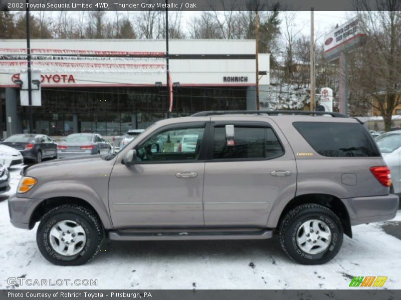 Thunder Gray Metallic / Oak 2002 Toyota Sequoia Limited 4WD