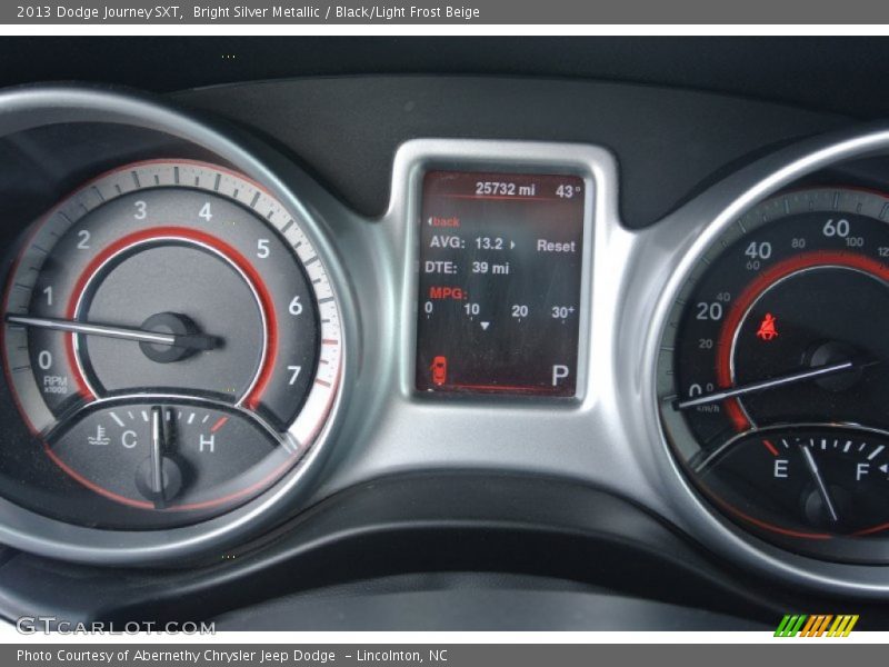 Bright Silver Metallic / Black/Light Frost Beige 2013 Dodge Journey SXT