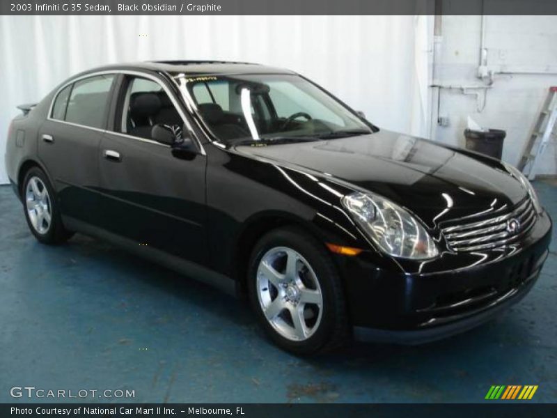 Black Obsidian / Graphite 2003 Infiniti G 35 Sedan