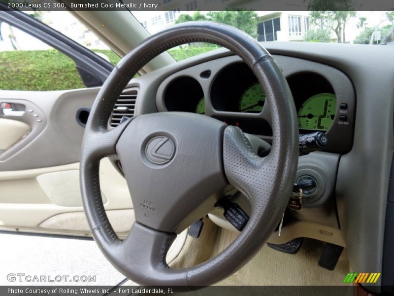 Burnished Gold Metallic / Ivory 2000 Lexus GS 300