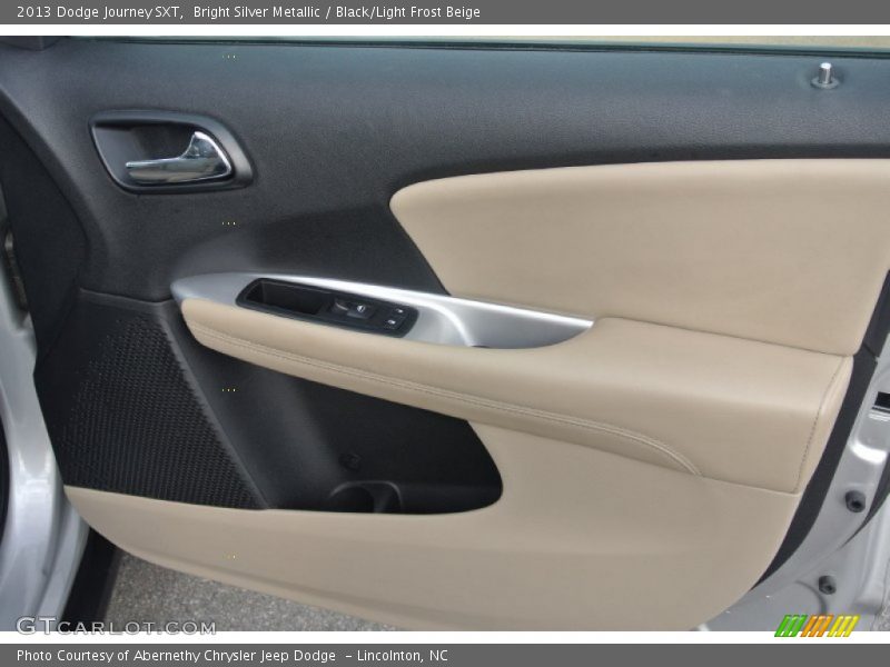 Bright Silver Metallic / Black/Light Frost Beige 2013 Dodge Journey SXT