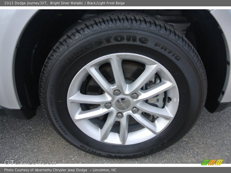 Bright Silver Metallic / Black/Light Frost Beige 2013 Dodge Journey SXT