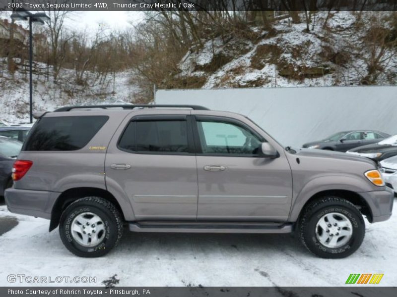 Thunder Gray Metallic / Oak 2002 Toyota Sequoia Limited 4WD