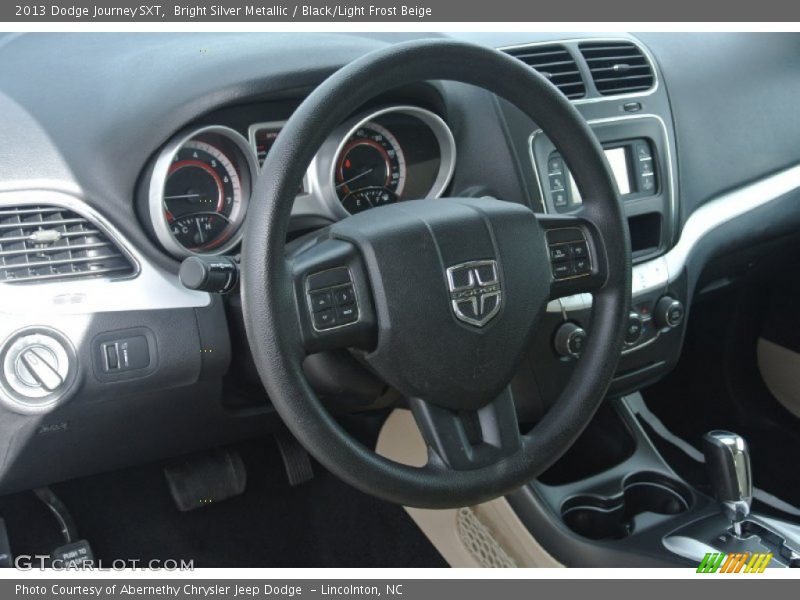 Bright Silver Metallic / Black/Light Frost Beige 2013 Dodge Journey SXT