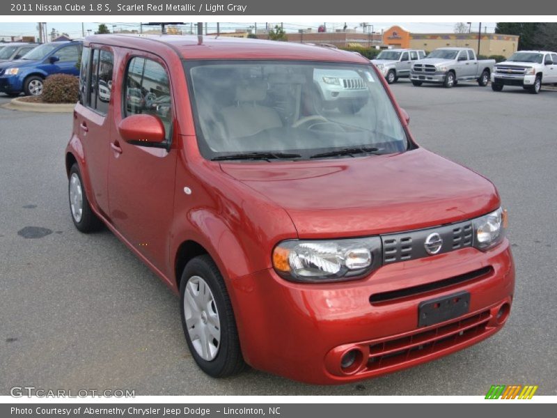 Scarlet Red Metallic / Light Gray 2011 Nissan Cube 1.8 S