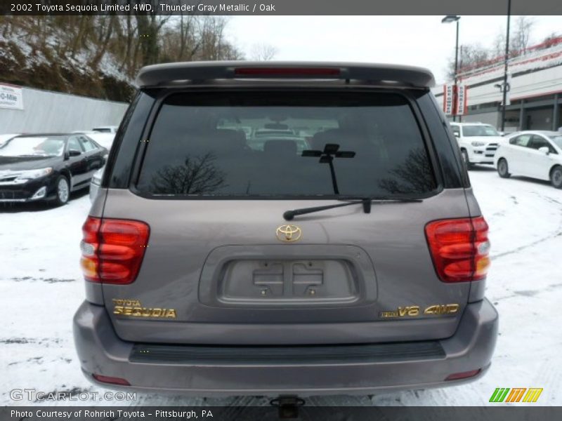 Thunder Gray Metallic / Oak 2002 Toyota Sequoia Limited 4WD