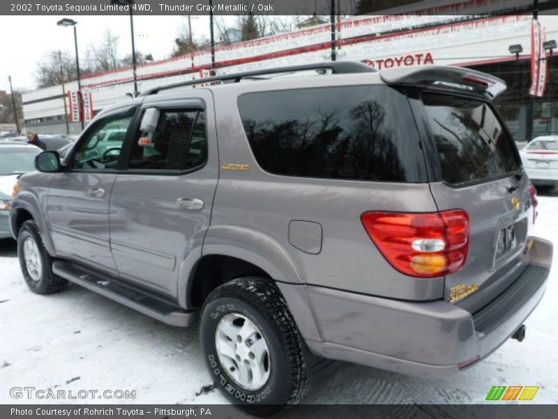 Thunder Gray Metallic / Oak 2002 Toyota Sequoia Limited 4WD