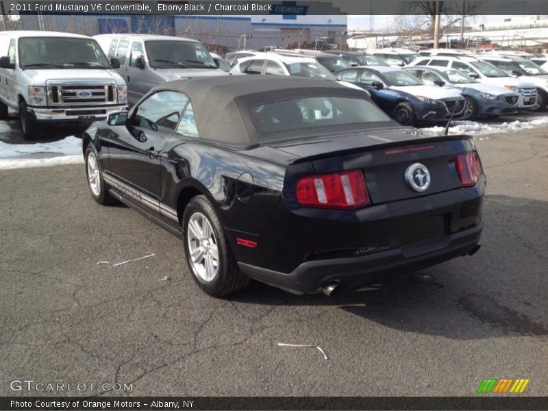 Ebony Black / Charcoal Black 2011 Ford Mustang V6 Convertible