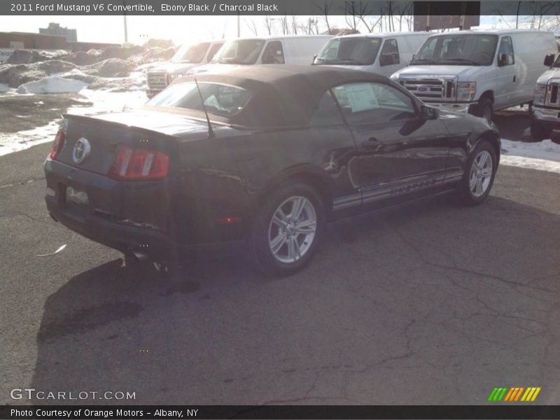 Ebony Black / Charcoal Black 2011 Ford Mustang V6 Convertible