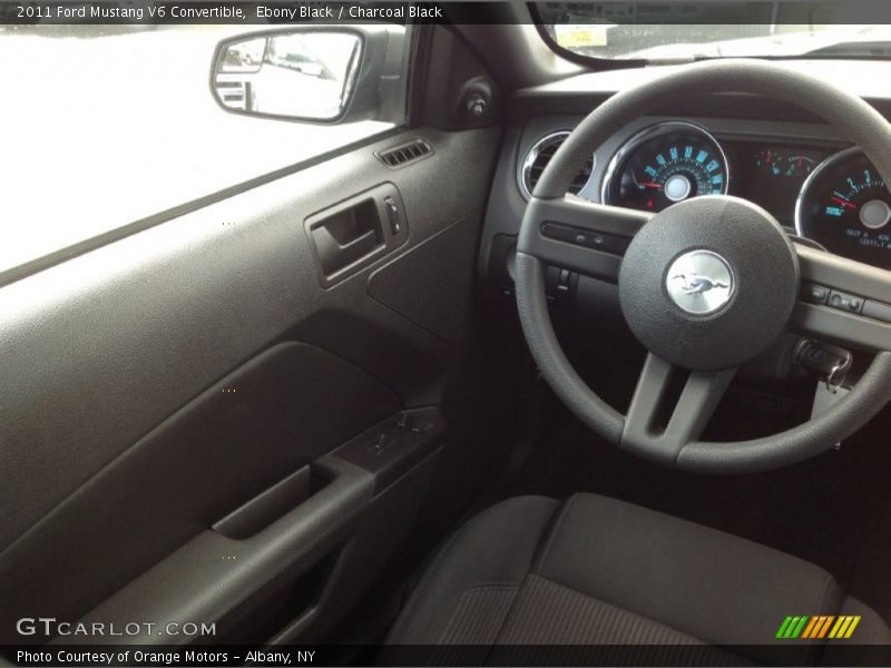 Ebony Black / Charcoal Black 2011 Ford Mustang V6 Convertible