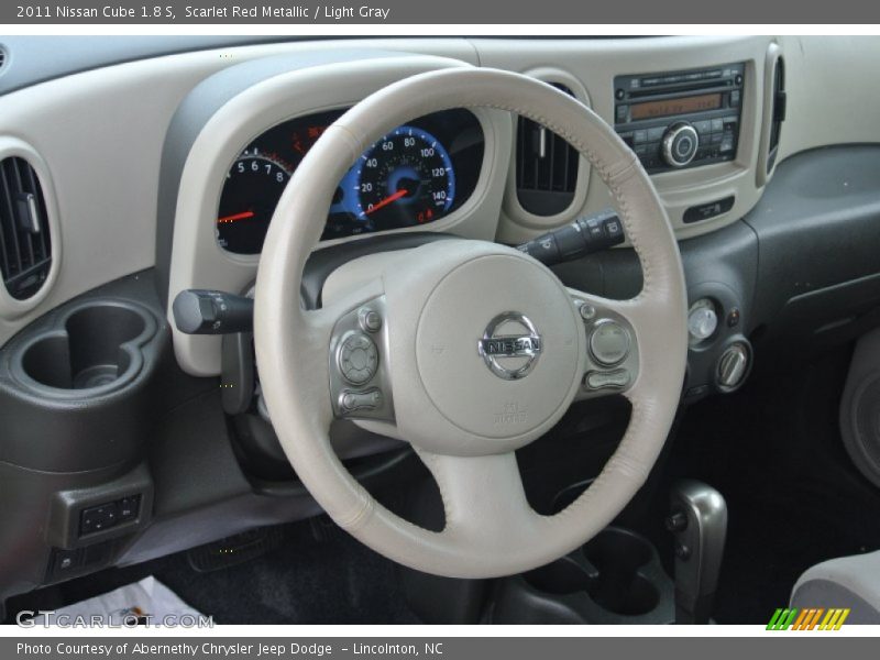 Scarlet Red Metallic / Light Gray 2011 Nissan Cube 1.8 S