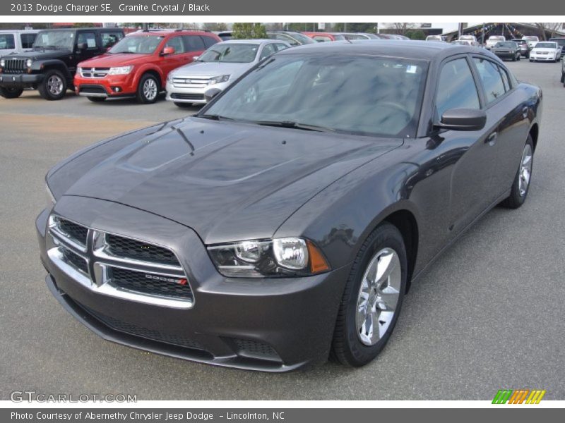 Granite Crystal / Black 2013 Dodge Charger SE