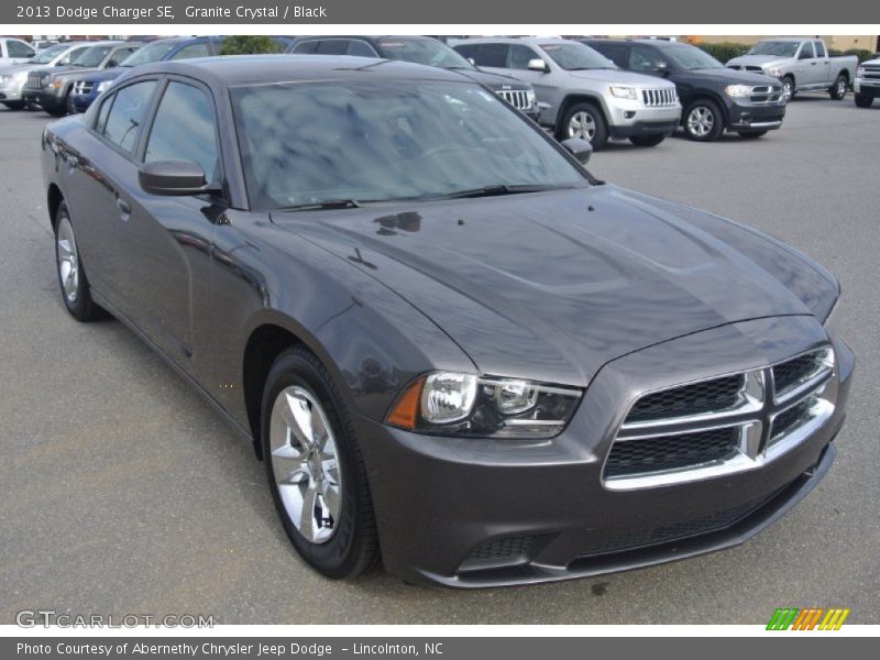 Granite Crystal / Black 2013 Dodge Charger SE