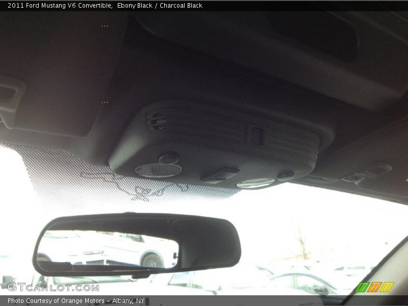 Ebony Black / Charcoal Black 2011 Ford Mustang V6 Convertible