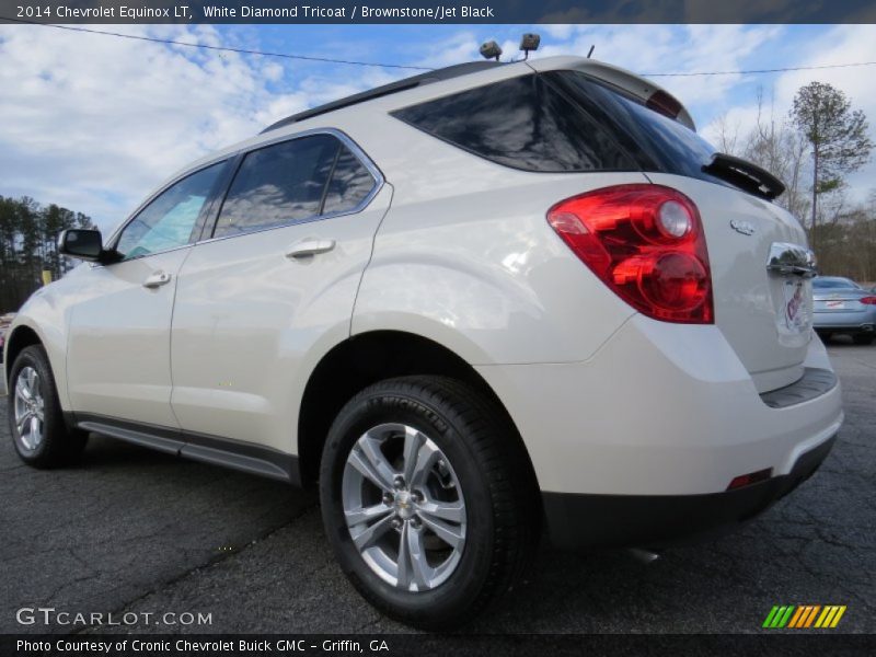 White Diamond Tricoat / Brownstone/Jet Black 2014 Chevrolet Equinox LT